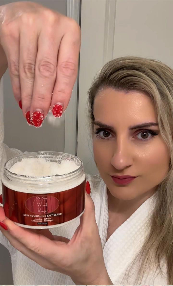 Velvet Rouge Skin Nourishing Salt Scrub